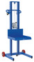 Vestil Steel Low Profile Lite Load Lift With Winch, Fixed Wheels and Manual Floor Lock - 20 In. x 20 In. Platform 400 lb - Blue