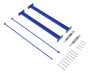 Vestil Steel Medium Duty Cantilever Brace Set - 35 In. x 35 In. x 6 In. - Blue