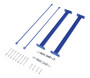 Vestil Steel Medium Duty Cantilever Brace Set - 35 In. x 35 In. x 6 In. - Blue