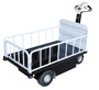 Vestil Steel Traction Drive Cart Top Load with Gate - 59 In. x 28 In. x 44 In. 750 lb - Black