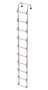 Vestil Galvanized Tank Access Ladder - 10 Ft. 300 lb - Silver