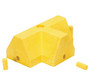 Vestil 100% Recycled Plastic T Section Modular Guard Curb - 12 In. x 6 In. x 5 In. - Yellow