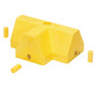 Vestil 100% Recycled Plastic T Section Modular Guard Curb - 12 In. x 6 In. x 5 In. - Yellow