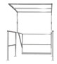 Vestil Aluminum Mezzanine Safety Gate - 56 In. Width - Silver