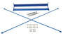 Vestil Steel Medium Duty Cantilever Brace Set - 36 In. x 35 In. x 6 In. - Blue