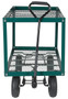 Vestil Steel Landscape Cart with Two Shelf - 51 In. x 24 In. x 36 In. 300 lb - Green
