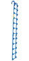 Vestil Steel Tank Access Ladder - 12 Ft. 300 lb - Blue
