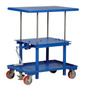 Vestil Steel Low Profile Post Table - 24 In. x 36 In. 2000 lb - Blue