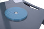 Vestil Steel Multi Direction Machinery Skate Without Handle - 18 In. Length x 17-1/2 In. Width x 4-7/16 In. Height 8,800 lb - Blue and Gray