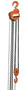 Vestil Professional Hand Chain Hoist - 15 Ft. Lift Height 10,000 lb - Orange