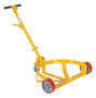Vestil Steel Low Profile Drum Dolly with Poly On Steel Casters - 21-5/8 In. x 31-5/8 In. x 37-5/8 In. 1200 lb - Yellow