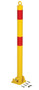 Vestil Steel Fold Down Bollard - 5-1/8 In. x 5-1/2 In. x 35-1/2 In. - Yellow