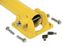 Vestil Steel Fold Down Bollard - 5-1/8 In. x 5-1/2 In. x 35-1/2 In. - Yellow