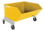Vestil Steel Portable Tilting Hopper - 1 Cubic Yard 2,000 lb - Yellow