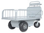 Vestil Steel Off-Road Traction Drive Cart - 500 lb Rough Terrain - Gray