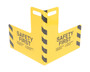 Vestil Steel Corner Guard with Handle - 24 In. x 24 In. x 24 In. - Yellow