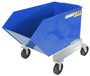 Vestil Steel Portable Tilting Hopper - 1/2 Cubic Yard 2,000 lb - Blue