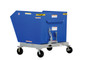 Vestil Steel Portable Tilting Hopper - 1-1/2 Cubic Yard 2,000 lb - Blue