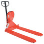 Vestil Steel Low Profile Pallet Truck with Scale and Printer - 66 In. x 28 In. x 48 In. 5000 lb - Red