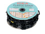 Vestil Plastic Chain Barricade - 2 In. x 2 In. - Black