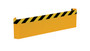 Vestil Steel Pallet Rack End Guard - 4-7/8 In. x 48-3/4 In. x 12-1/2 In. Yellow For Use with 42 In. Frames