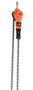 Vestil Steel Professional Lever Hoist - 20 Ft. Lift Height 1,500 lb - Orange
