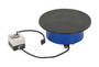 Vestil Factory Installed Steel Counter Clockwise Powered Turntable - 100 lb - Blue