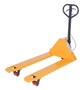 Vestil Pallet Truck with Dead Man Brake - 66 In. x 27 In. x 49 In. 5500 lb - Yellow