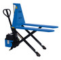 Vestil Steel Pramac DC Powered High Lift Pallet Truck - 67 In. x 26-1/2 In. x 49-1/2 In. 2200 lb - Blue/Black
