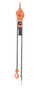Vestil Steel Professional Lever Hoist - 5 Ft. Lift Height 1,500 lb - Orange