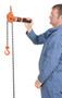 Vestil Steel Professional Lever Hoist - 5 Ft. Lift Height 1,500 lb - Orange