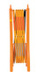 Vestil Plastic Expand-A-Gate - 15 In. x 11-1/2 In. x 38 In. - Yellow