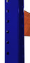 Vestil Steel Pallet Racking Frame - 10 Ft. x 42 In. 19,380 lb - Blue
