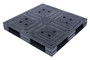 Vestil High Density Polyethylene Heavy Duty Rackable Pallet/Skid - 47-1/4 In. x 47-1/4 In. x 5-11/16 In. 3900 lb - Black
