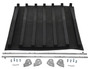 Vestil Polyethylene Heavy Duty D Style Hopper Lid Use with - 1/2 Cubic Yard Hoppers - Black