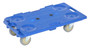 Vestil Plastic Interlocking Dolly - 26-3/4 In. x 15-3/4 In. x 6-1/2 In. 250 lb - Blue