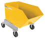 Vestil Steel Portable Tilting Hopper - 1/2 Cubic Yard 2,000 lb - Yellow