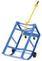 Vestil Steel Economy Rotating Drum Cart with Polyurethane Wheels - 31-3/4 In. x 19 In. x 21-1/2 In. 800 lb - Blue