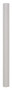Vestil PVC Plastic Round Corner Guard - 3 In. x 3 In. x 48 In. 90 Degree Rounded - Beige
