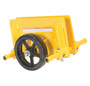 Vestil Steel Adjustable Panel Dolly With Mold On Rubber Casters - 19-1/4 In. x 15 In. x 10-1/2 In. 1000 lb - Yellow