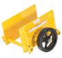 Vestil Steel Adjustable Panel Dolly With Mold On Rubber Casters - 19-1/4 In. x 15 In. x 10-1/2 In. 1000 lb - Yellow