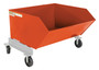 Vestil Steel Portable Tilting Hopper - 1 Cubic Yard 2,000 lb - Orange