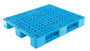 Vestil High Density Polyethylene Stackable Pallet/Skid with Reinforcing Steel Tubes - 39-1/4 In. x 47-1/8 In. x 6 In. 13,200 lb Static Floor - Blue