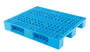 Vestil High Density Polyethylene Stackable Pallet/Skid with Reinforcing Steel Tubes - 39-1/4 In. x 47-1/8 In. x 6 In. 13,200 lb Static Floor - Blue