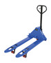 Vestil Steel Pallet Truck - 48 In. Long 21 In. -27 In. Adjustable Width Forks 4,400 lb - Blue