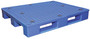 Vestil High Density Polyethylene Grated Top Rackable Pallet/Skid - 47 In. x 39-1/4 In. x 6-1/2 In. 8,800 lb Floor - Blue