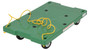 Vestil Polyethylene Dolly with Pull Rope - 30 In. x 18 In. x 6-5/16 In. 500 lb - Green