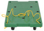 Vestil Polyethylene Dolly with Pull Rope - 30 In. x 18 In. x 6-5/16 In. 500 lb - Green