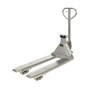 Vestil Stainless Steel Low Profile Pallet Truck with Scale - 61-11/16 In. x 20 In. x 48-5/8 In. 5000 lb - Silver