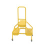 Vestil Steel Portable Two-Step Rolling Perforated - 23-1/2 In. x 20-9/16 In. x 42 In. 300 lb - Yellow